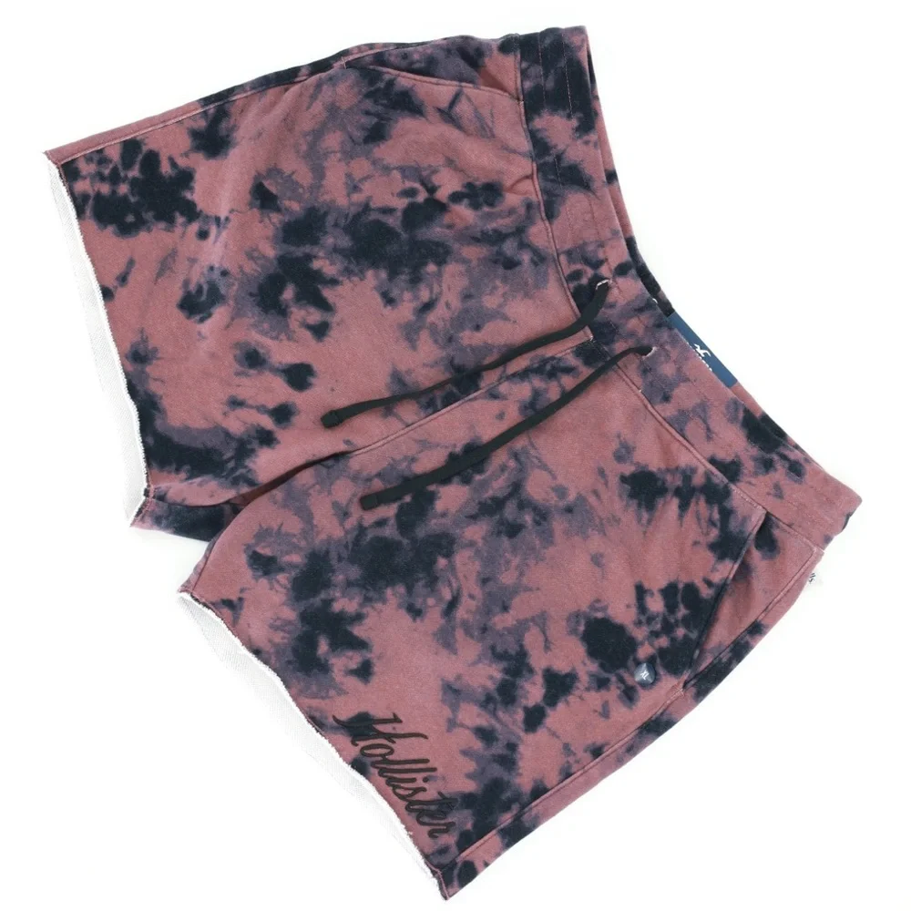 Hollister Mens Tie Dye Jogger Shorts‎ 5